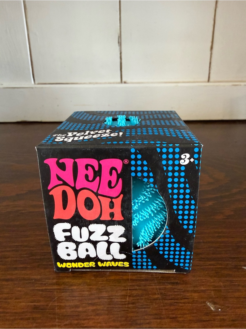 NeeDoh Fuzz Ball Wonder Waves - Teal Sensory Plush Toy